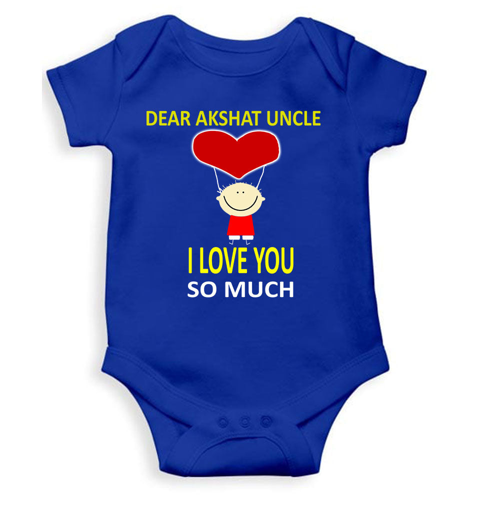 Custom Name I love My Uncle So Much Rompers for Baby Boy- FunkyTeesClub