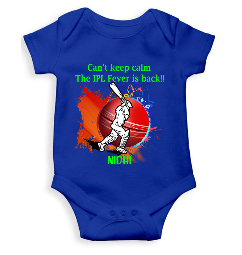 Custom Name Can Not Keep Calm IPL Rompers for Baby Girl- FunkyTeesClub