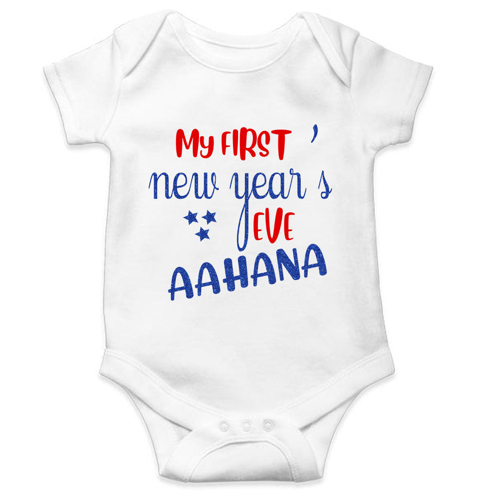 Customized Name My First New Year Rompers for Baby Girl- FunkyTeesClub