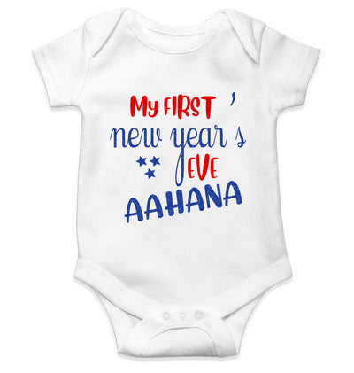 Customized Name My First New Year Rompers for Baby Girl- FunkyTeesClub