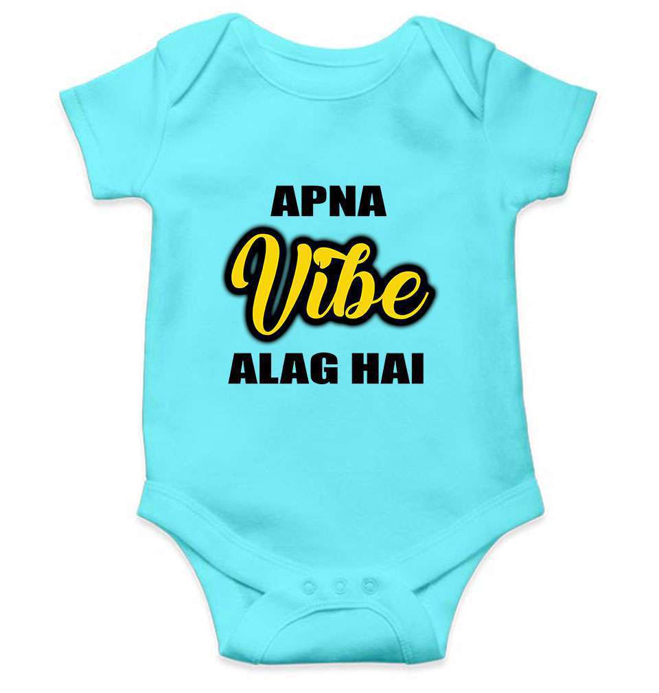 Apna Vibe Alag Hai Rompers for Baby Girl- FunkyTeesClub