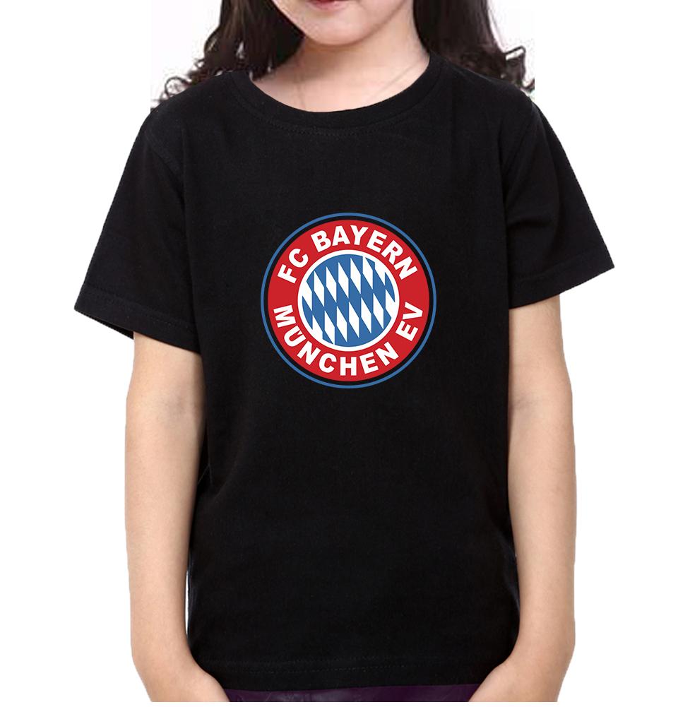 Bayern Munich Half Sleeves T-Shirt For Girls -FunkyTeesClub
