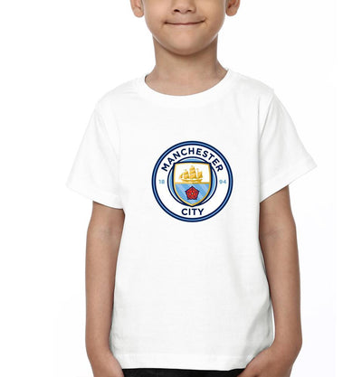 Manchester City Half Sleeves T-Shirt for Boy-FunkyTeesClub