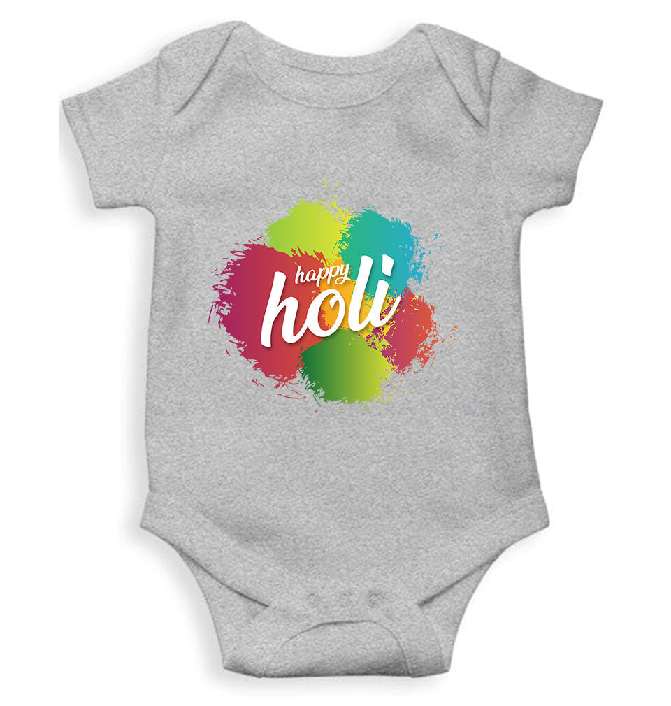Happy Holi  Rompers for Baby Girl- FunkyTeesClub
