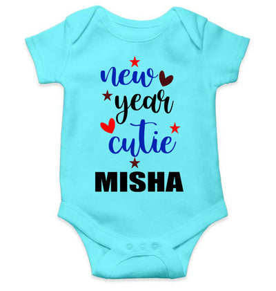 Customized Name New Year Cutie Rompers for Baby Girl- FunkyTeesClub