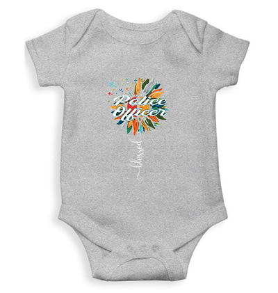 Future Police Rompers for Baby Girl- FunkyTeesClub