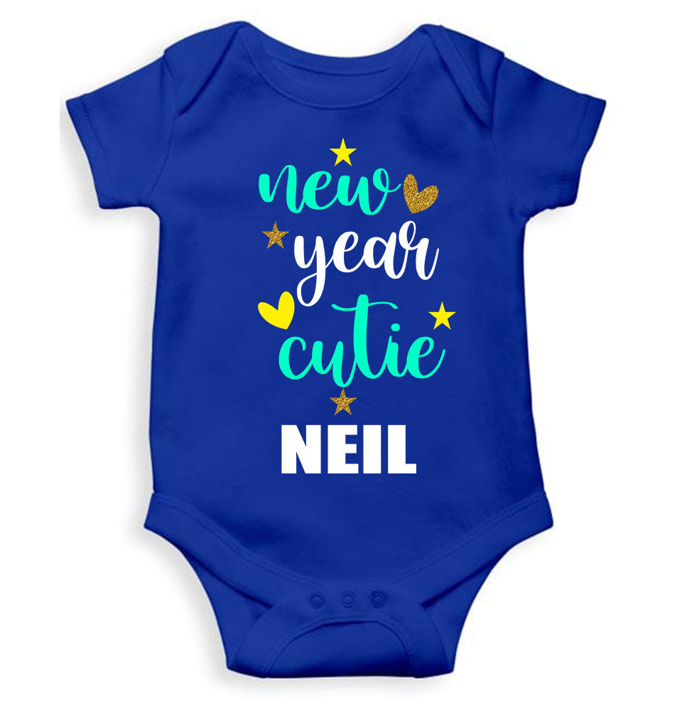 Customized Name New Year Cutie Rompers for Baby Boy- FunkyTeesClub