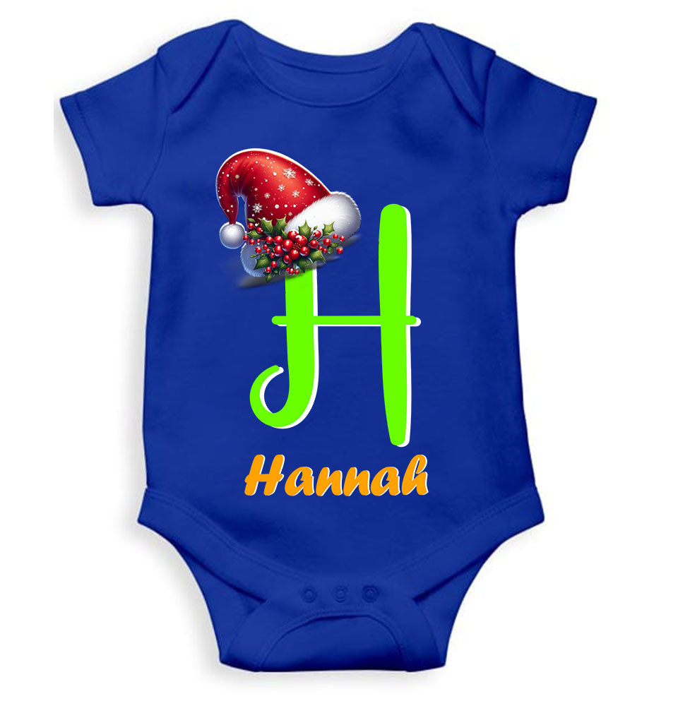 Custom Name Christmas Rompers for Baby Girl- FunkyTeesClub