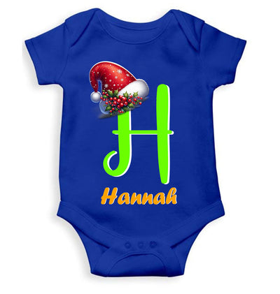 Custom Name Christmas Rompers for Baby Girl- FunkyTeesClub