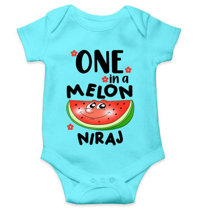 Custom Name Happy One Year Birthday Rompers for Baby Boy- FunkyTeesClub