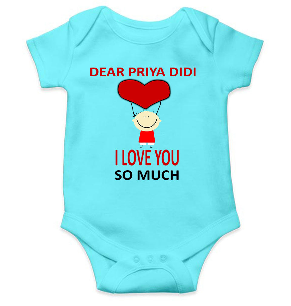 Custom Name I love My Didi So Much Rompers for Baby Girl- FunkyTeesClub