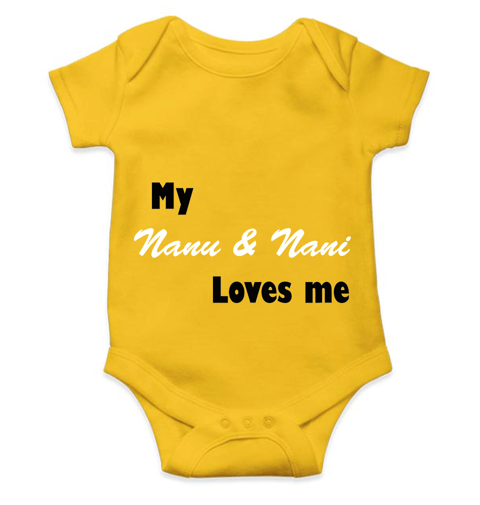 Nanu And Nani Loves Me Rompers for Baby Girl- FunkyTeesClub