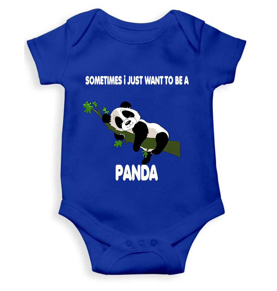 Sleeping Panda Rompers for Baby Girl- FunkyTeesClub