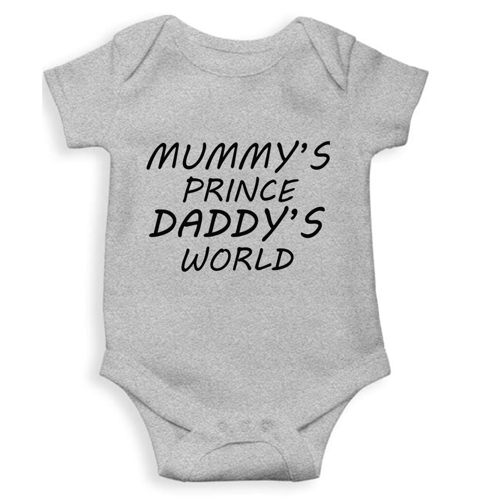 MUMMYS PRINCE DADDYS WORLD Rompers for Baby Boy- FunkyTeesClub