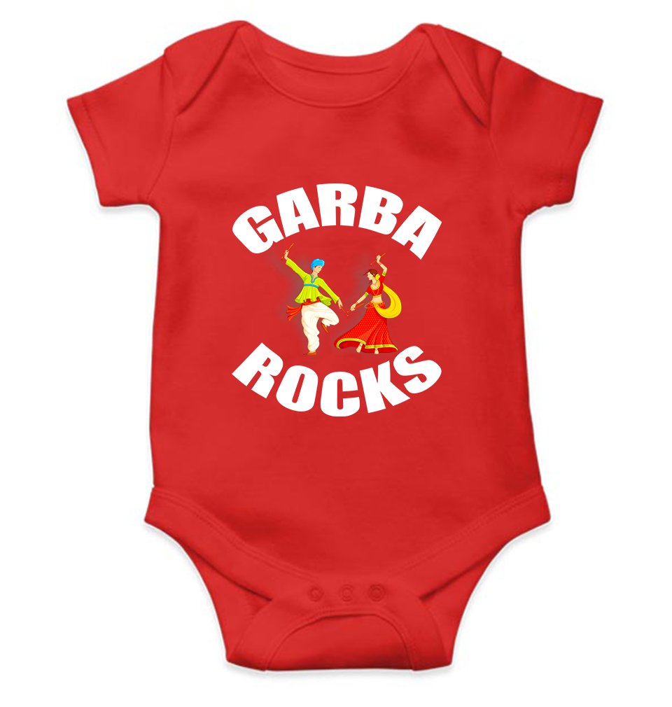 Garbha Rocks Rompers for Baby Girl- FunkyTeesClub