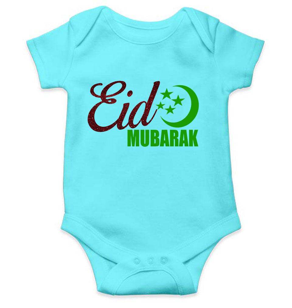 Eid Mubarak Rompers for Baby Girl- FunkyTeesClub