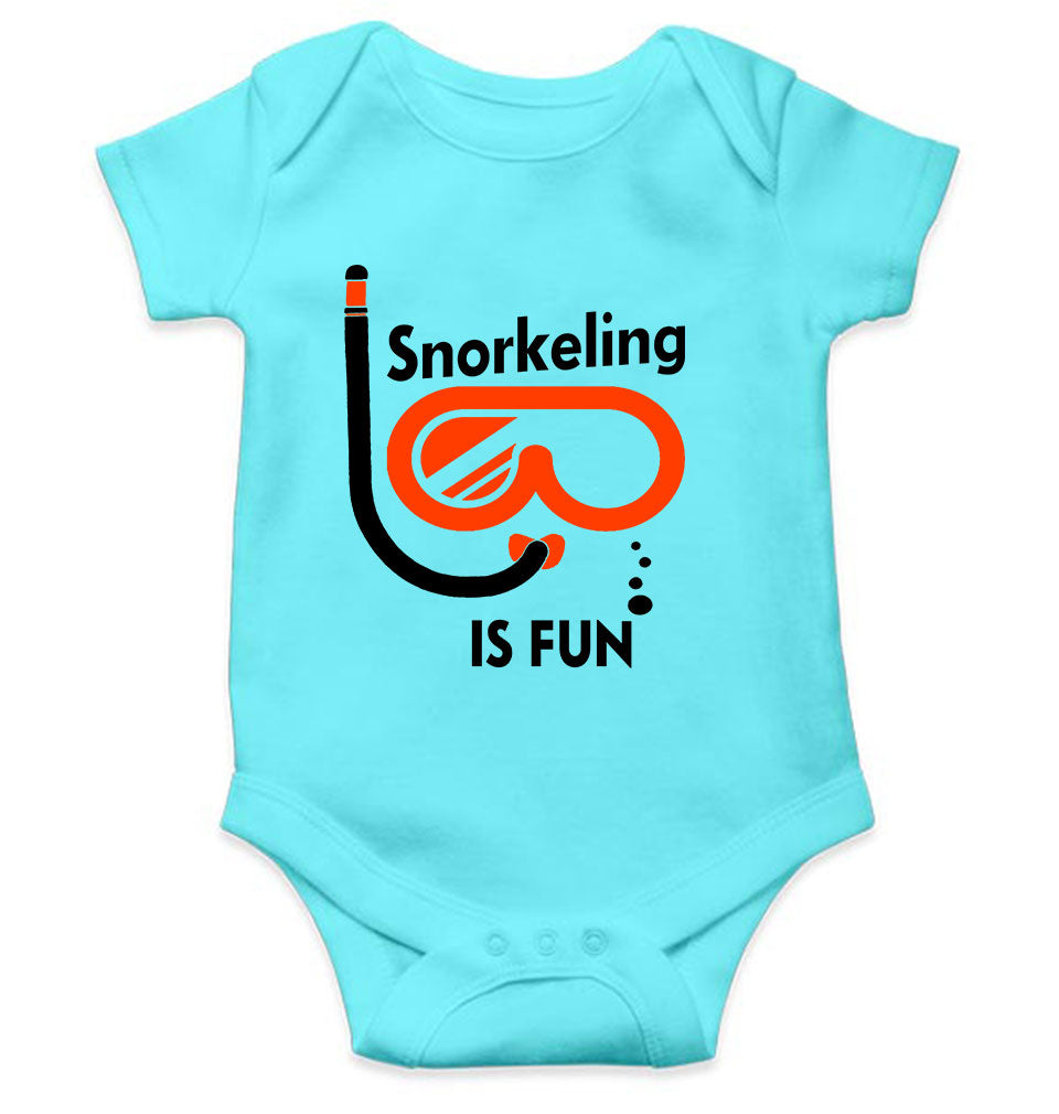 Snorkeling Is Fun Rompers for Baby Boy- FunkyTeesClub