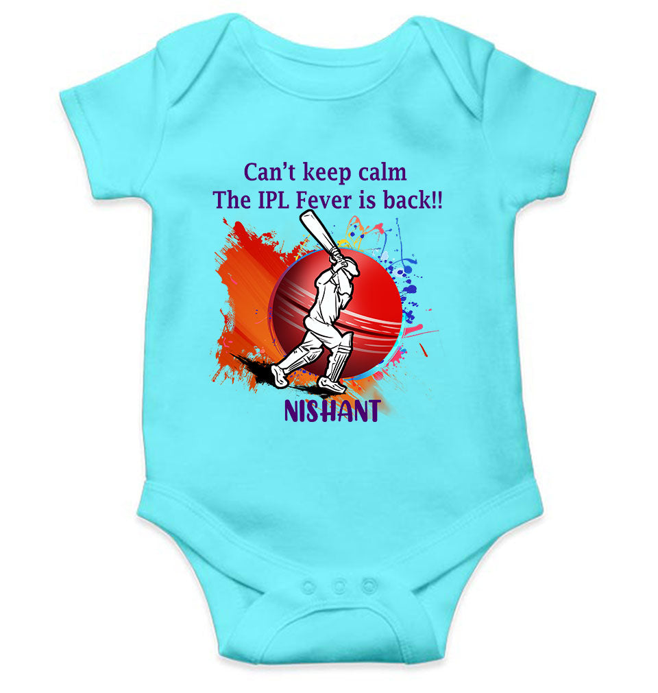 Custom Name Can Not Keep Calm IPL Rompers for Baby Boy- FunkyTeesClub