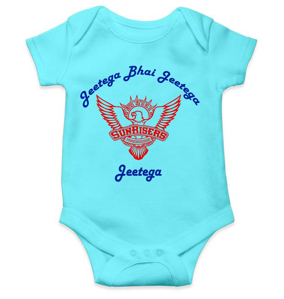 IPL Sunrisers Hyderabad Jeetega Bhai Jeetega SRH Jeetega Rompers for Baby Girl- FunkyTeesClub