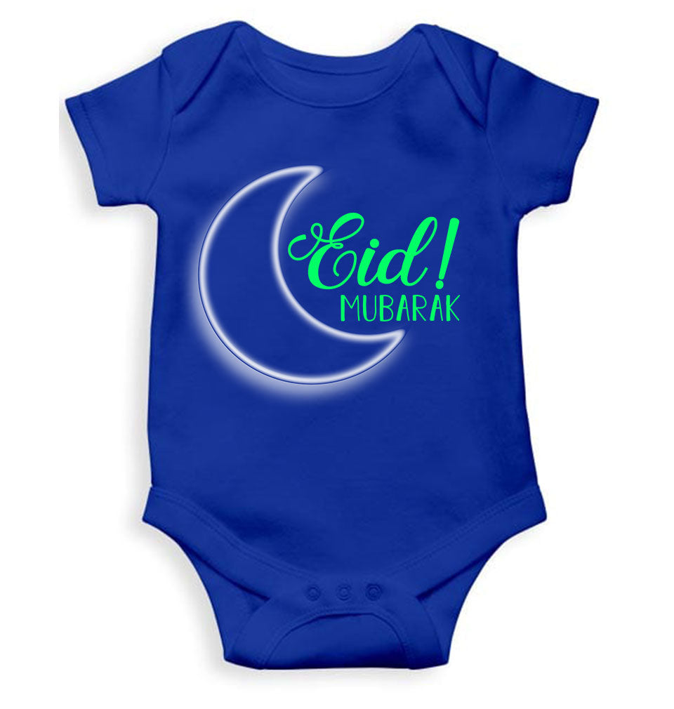 Eid Mubaaarak Rompers for Baby Girl- FunkyTeesClub