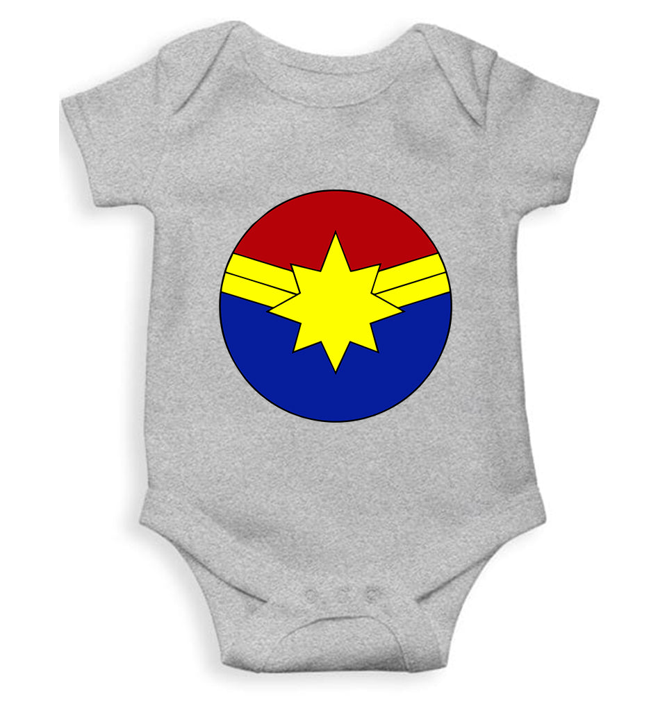 Captain marvel logo Rompers for Baby Girl- FunkyTeesClub