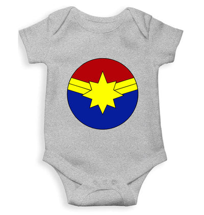 Captain marvel logo Rompers for Baby Girl- FunkyTeesClub