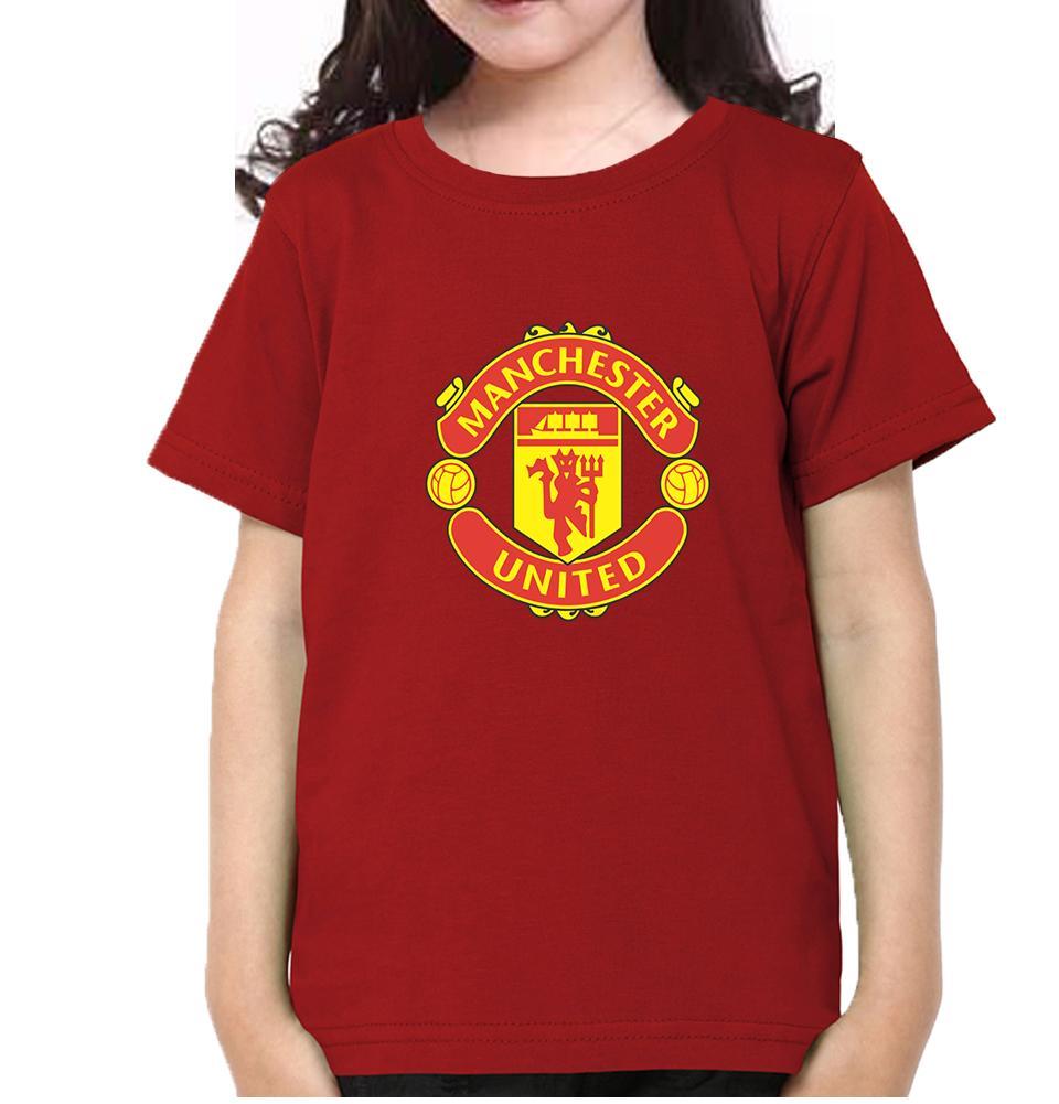 Manchester United Half Sleeves T-Shirt For Girls -FunkyTeesClub