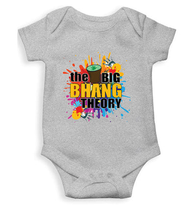 The Big Bhang Theory Holi Holi Rompers for Baby Girl- FunkyTeesClub