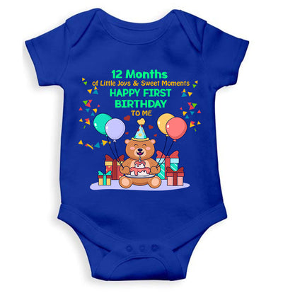 My First Birthday Rompers for Baby Boy- FunkyTeesClub