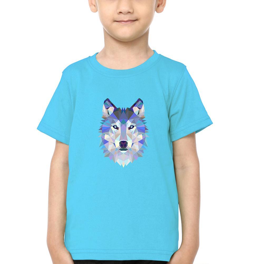 Wolf Half Sleeves T-Shirt for Boy-FunkyTeesClub