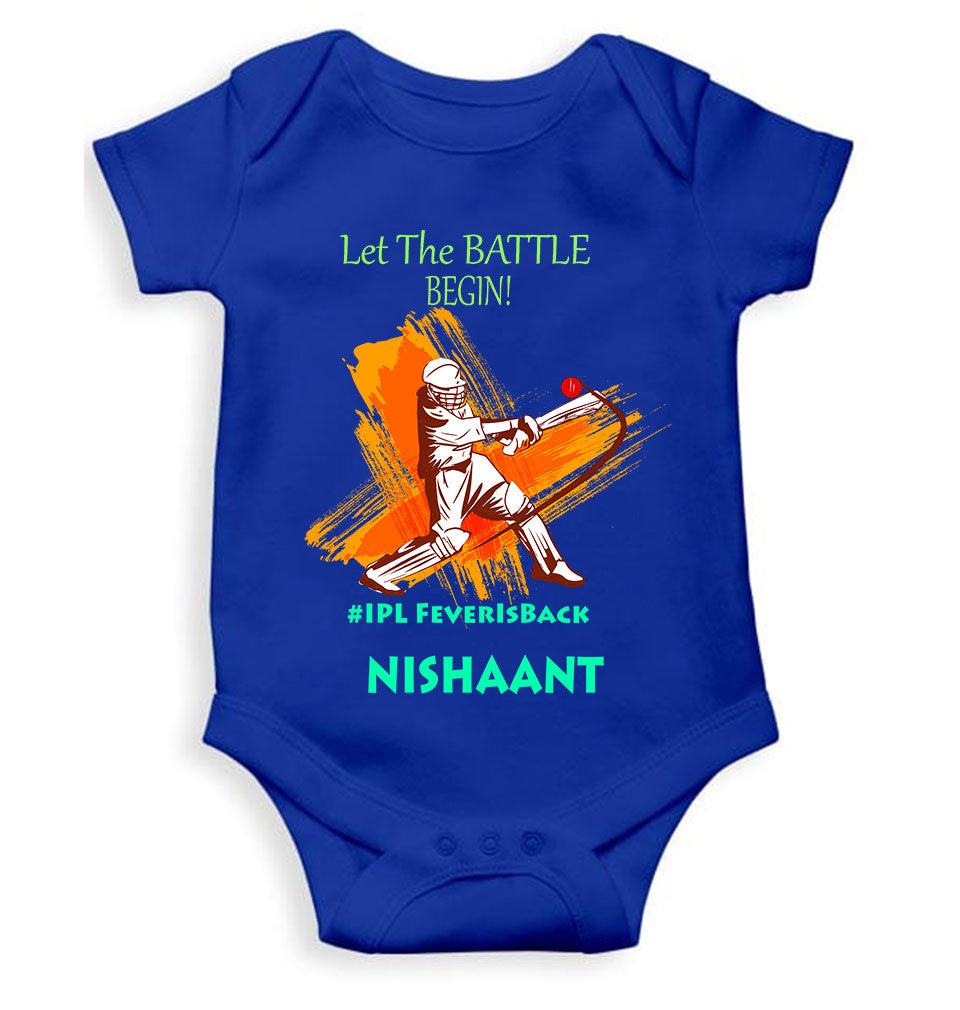 Custom Name IPL Fever Rompers for Baby Boy- FunkyTeesClub