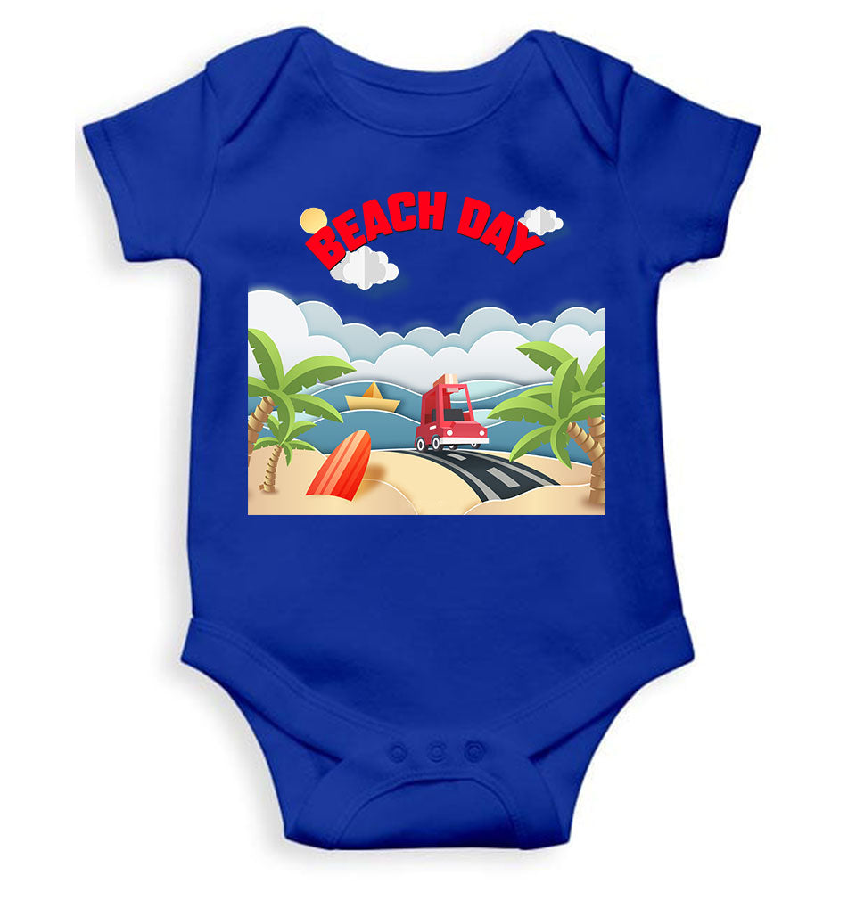 Beach Day Rompers for Baby Boy- FunkyTeesClub