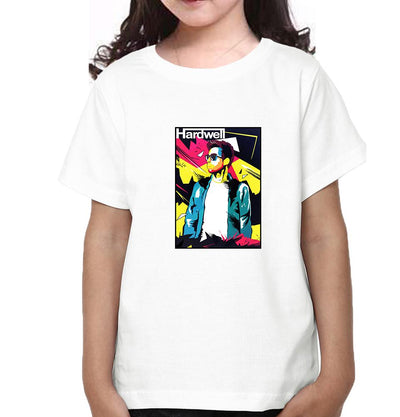 Hardwell abstract Half Sleeves T-Shirt For Girls -FunkyTeesClub