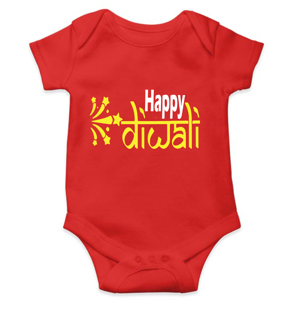 Happy Diwali Rompers for Baby Girl- FunkyTeesClub