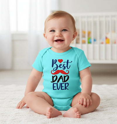 Best Dad Ever Fathers Day Rompers for Baby Boy- FunkyTeesClub