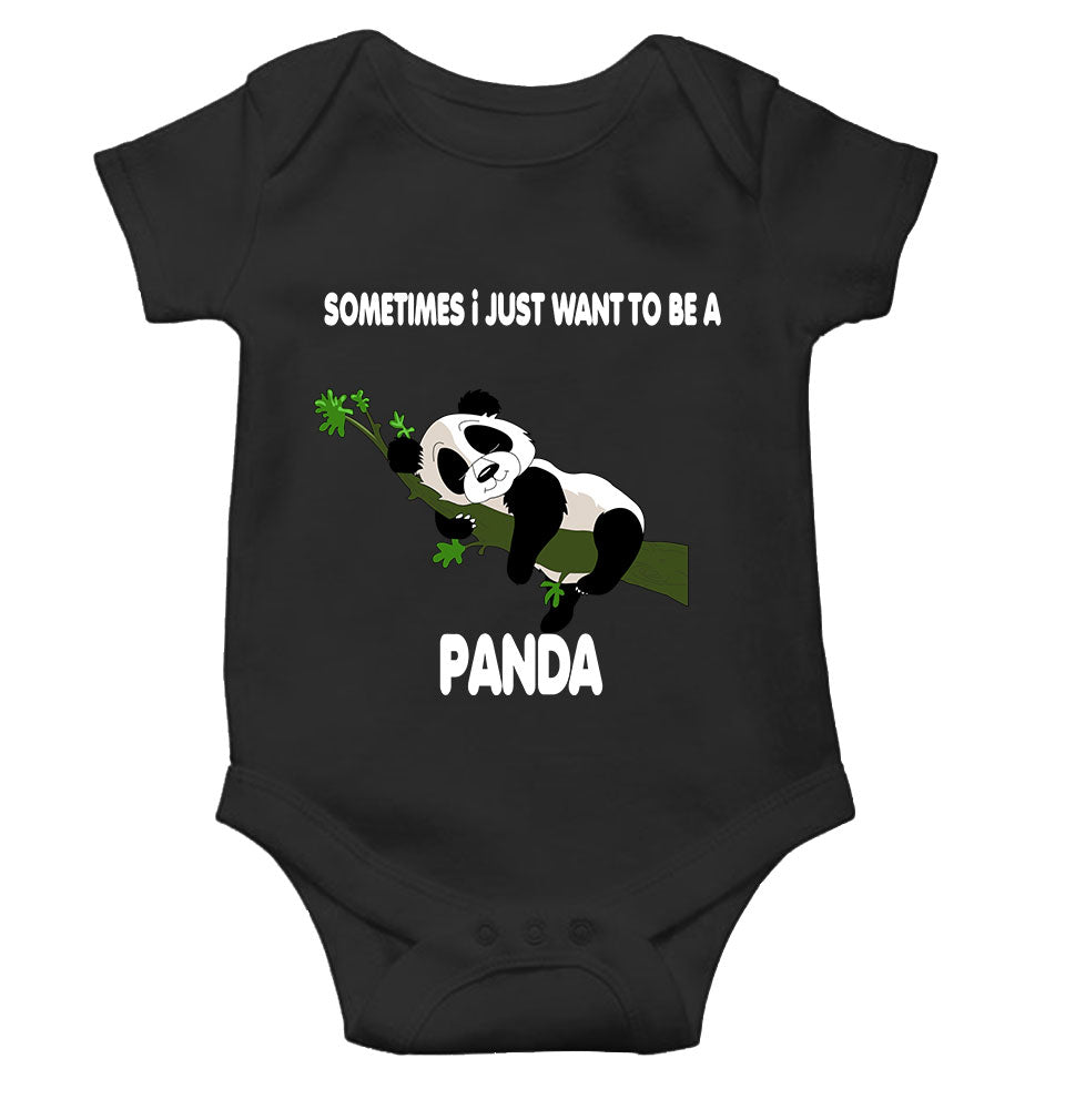Sleeping Panda Rompers for Baby Boy- FunkyTeesClub