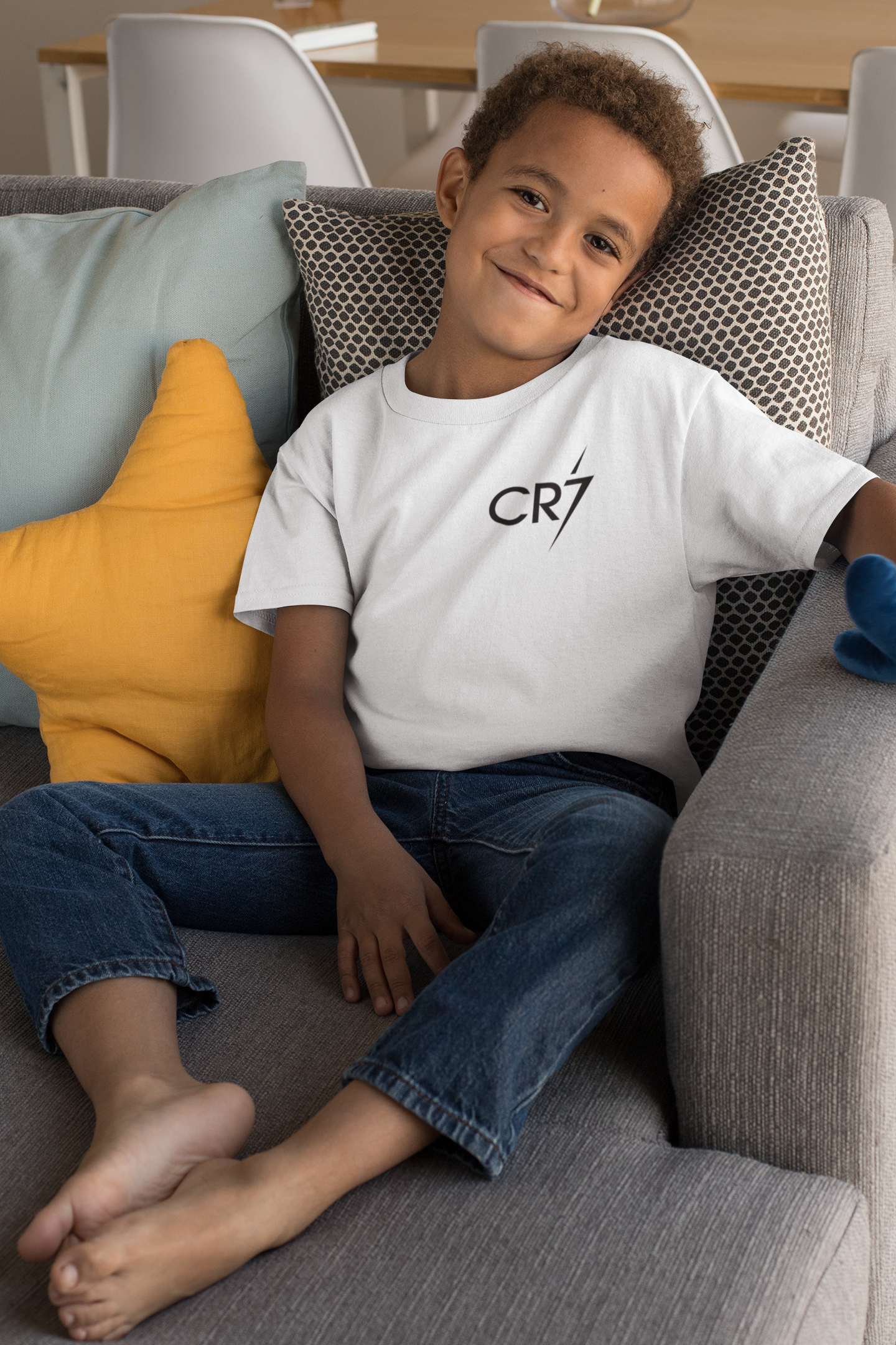 Ronaldo cr7 Half Sleeves T-Shirt for Boy-FunkyTeesClub