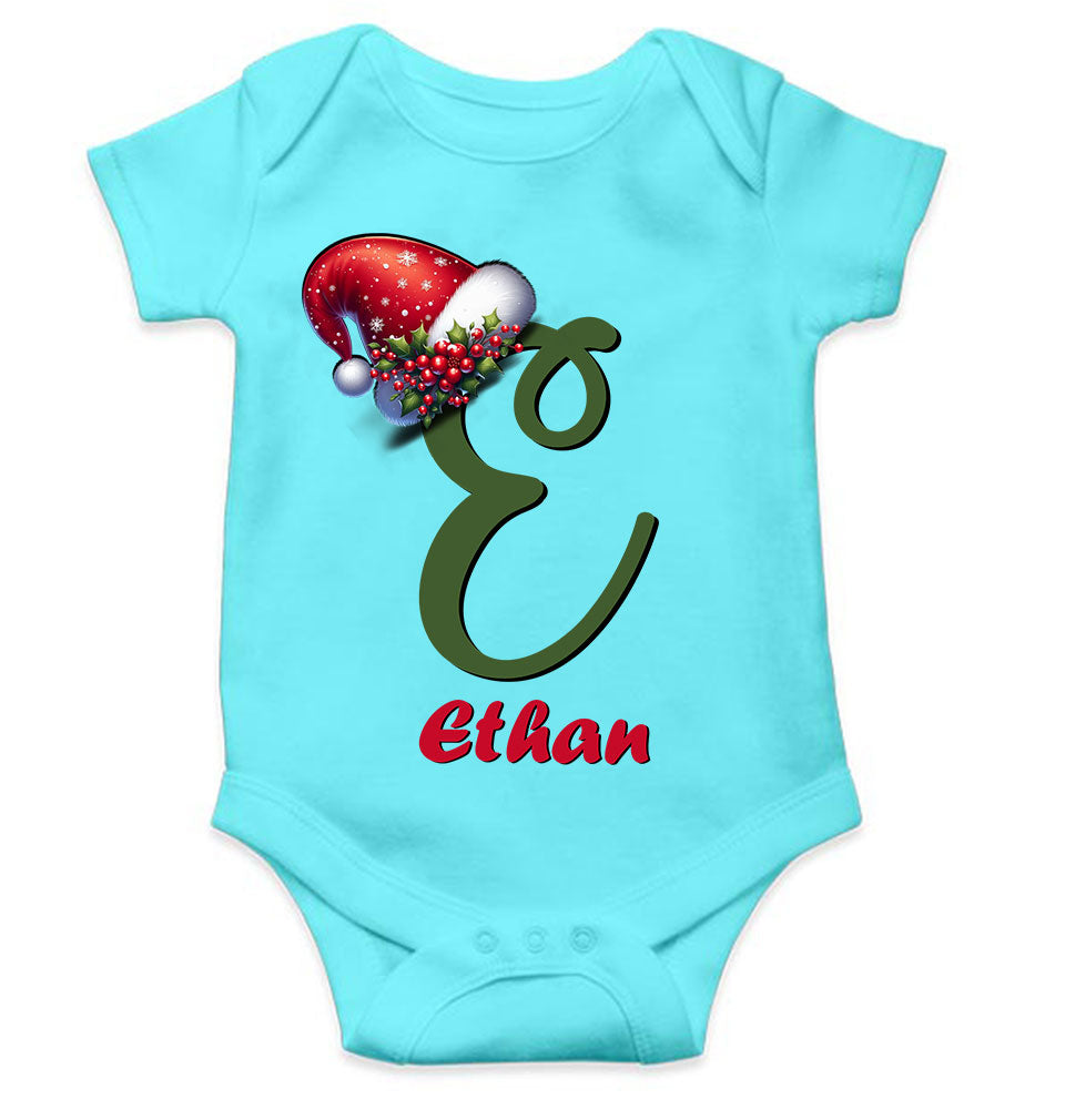 Custom Name Christmas Rompers for Baby Boy- FunkyTeesClub