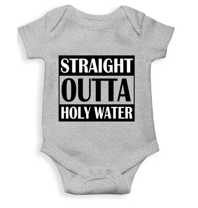 Holy Water Baptism Christening Day Rompers for Baby Boy- FunkyTeesClub
