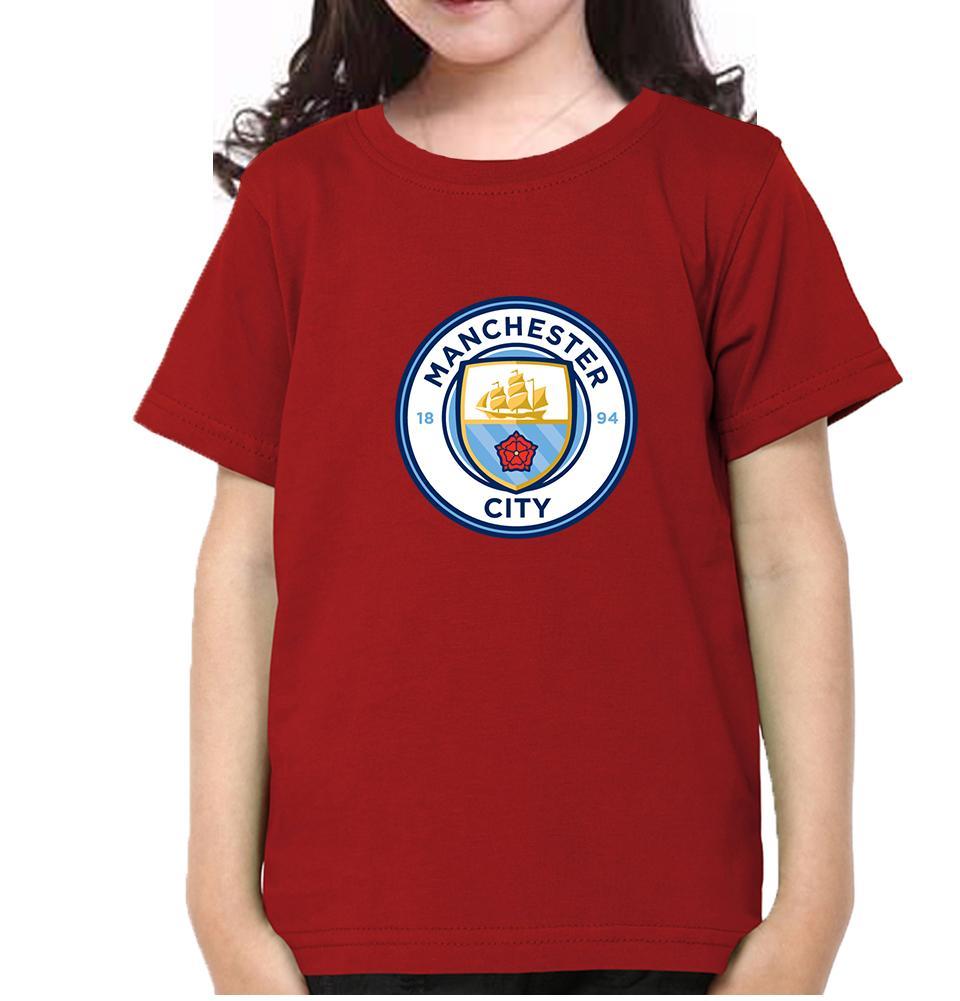 Manchester City Half Sleeves T-Shirt For Girls -FunkyTeesClub