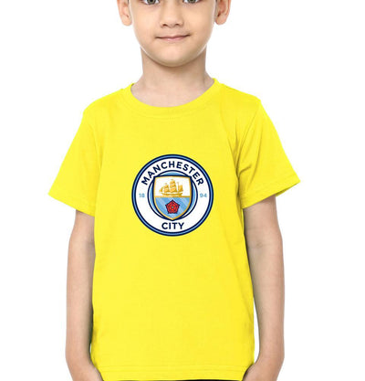 Manchester City Half Sleeves T-Shirt for Boy-FunkyTeesClub