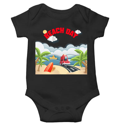 Beach Day Rompers for Baby Girl- FunkyTeesClub