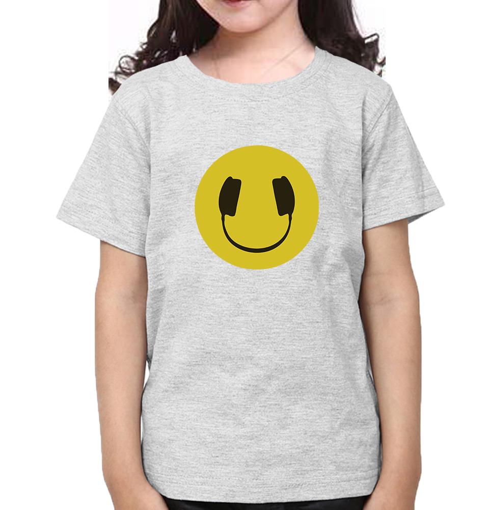 HeadPhone Eye Half Sleeves T-Shirt For Girls -FunkyTeesClub