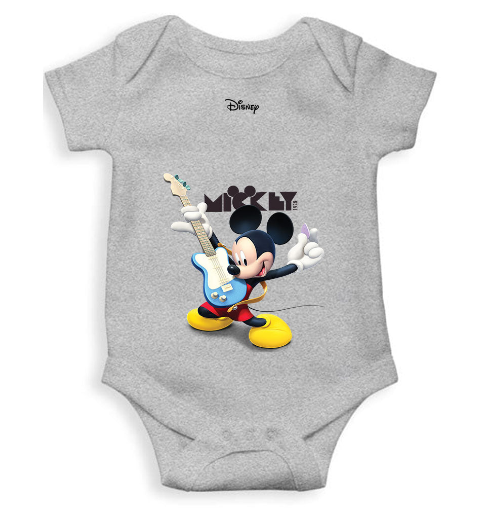 Playing Guitar Cartoon Rompers for Baby Girl- FunkyTeesClub
