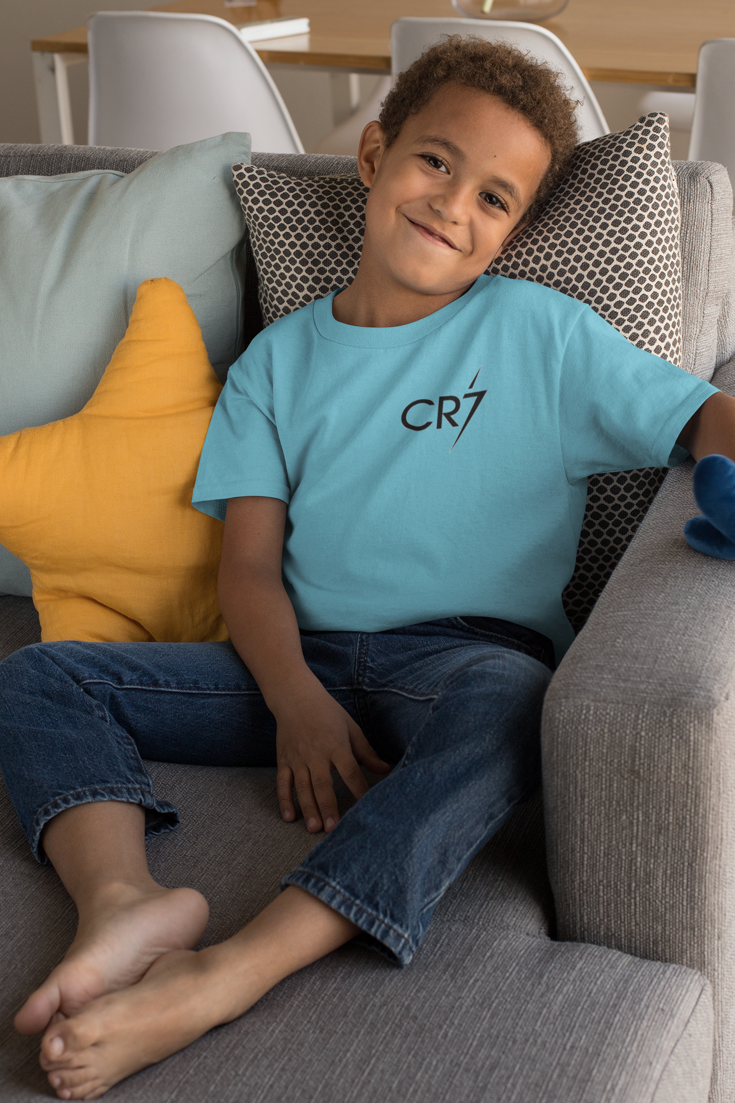 Ronaldo cr7 Half Sleeves T-Shirt for Boy-FunkyTeesClub