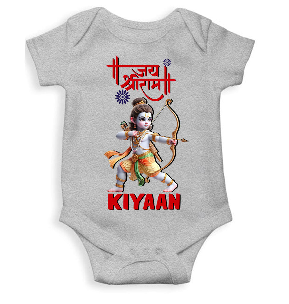 Custom Name Jai Shree Ram Rompers for Baby Boy- FunkyTeesClub