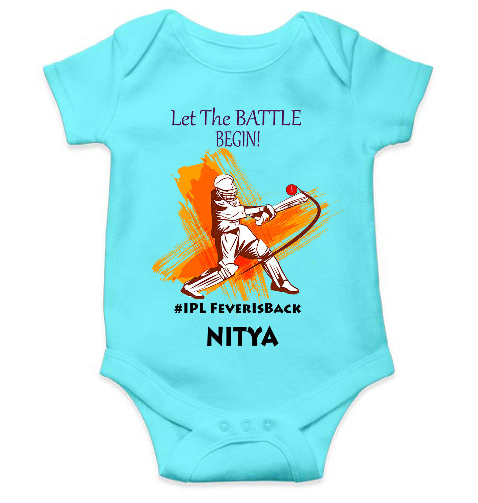 Custom Name IPL Fever Rompers for Baby Girl- FunkyTeesClub