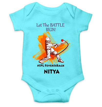 Custom Name IPL Fever Rompers for Baby Girl- FunkyTeesClub