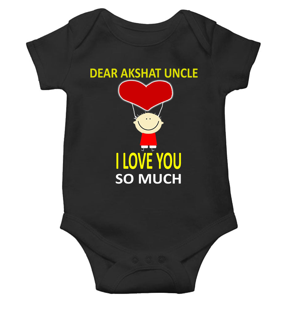 Custom Name I love My Uncle So Much Rompers for Baby Girl- FunkyTeesClub