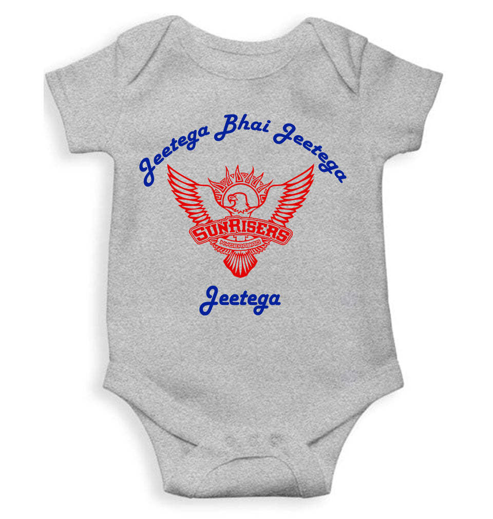 IPL Sunrisers Hyderabad Jeetega Bhai Jeetega SRH Jeetega Rompers for Baby Girl- FunkyTeesClub